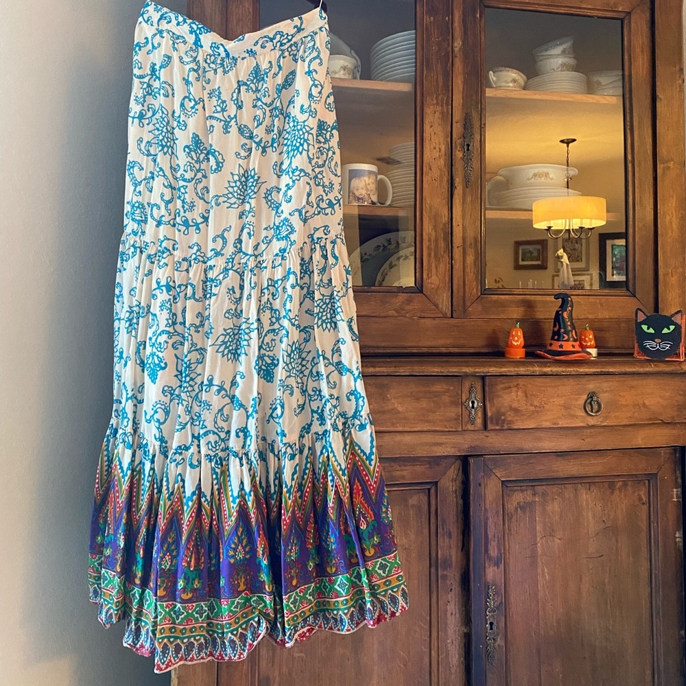 Free People Paisley Maxi Skirt
